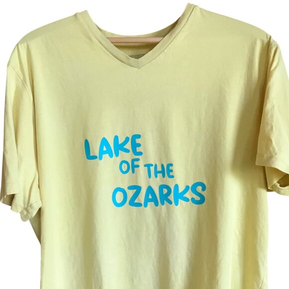 Upcycled Lake of the Ozarks T-Shirt: Landmarks Marinas Graphics, Size Large - Picture 2 of 16